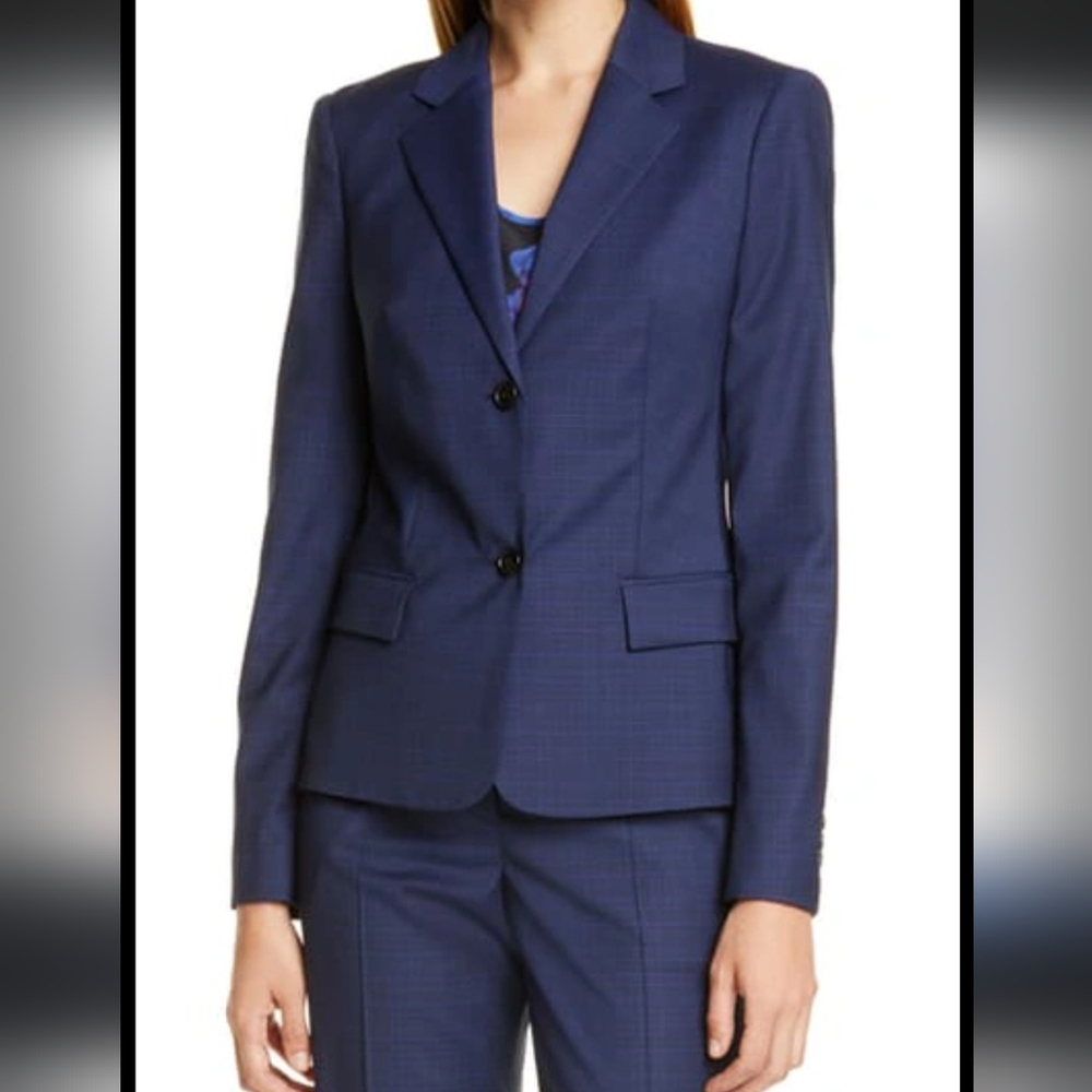 HUGO BOSS Jarana Women Blue Blazer